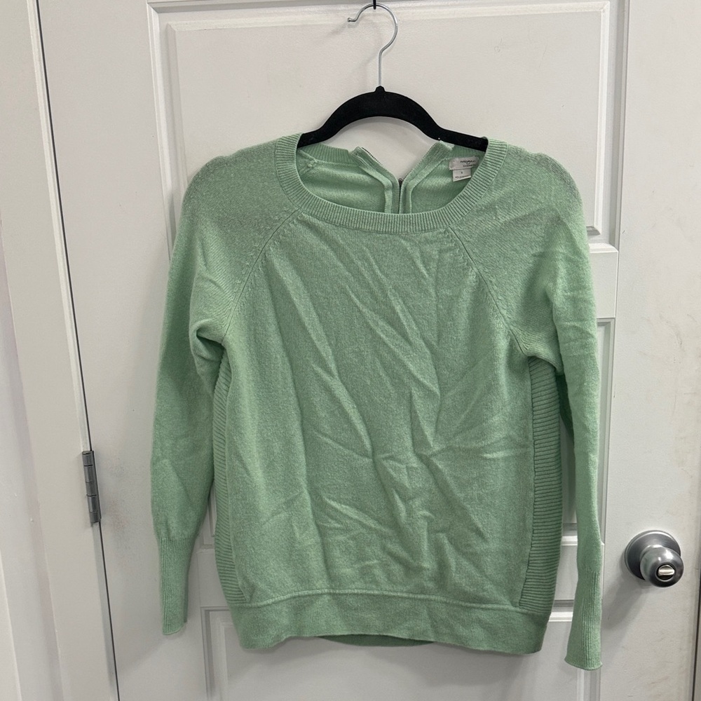 Halogen Mint Green 100% Cashmere Sweater Size Small‎